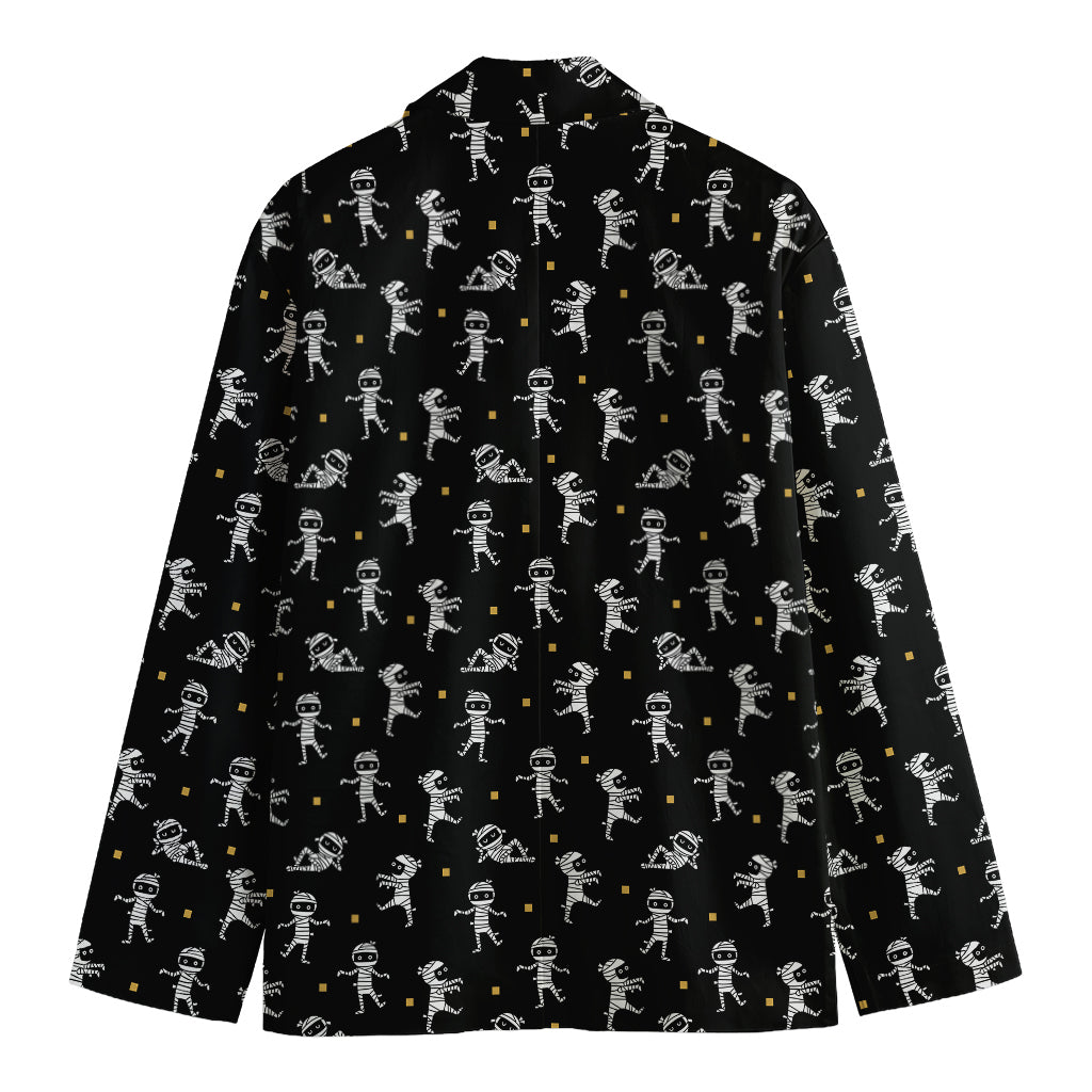 Cute Mummy Pattern Print Men's Cotton Blazer