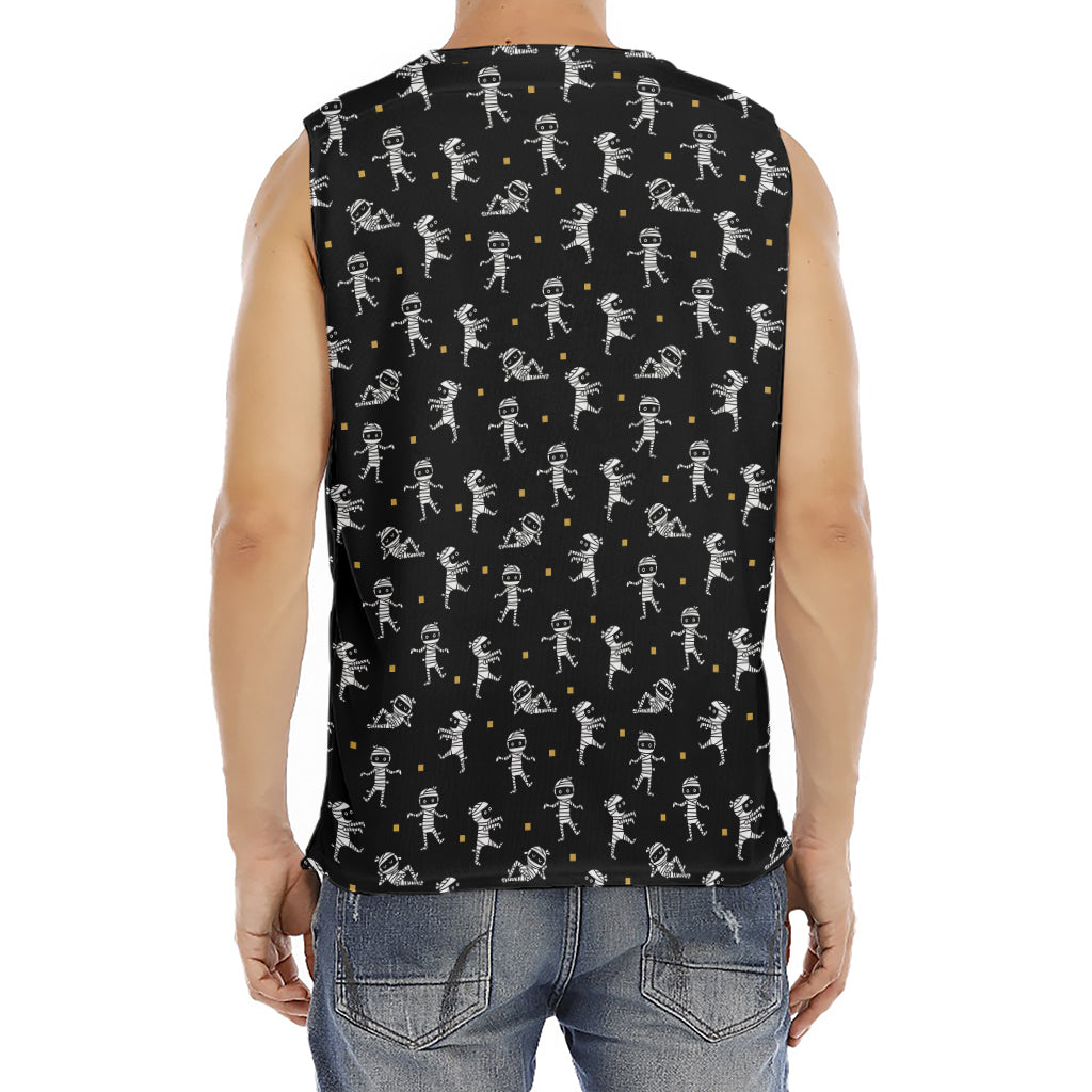 Cute Mummy Pattern Print Men's Fitness Tank Top