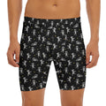 Cute Mummy Pattern Print Men's Long Boxer Briefs
