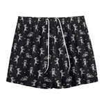 Cute Mummy Pattern Print Mesh Shorts