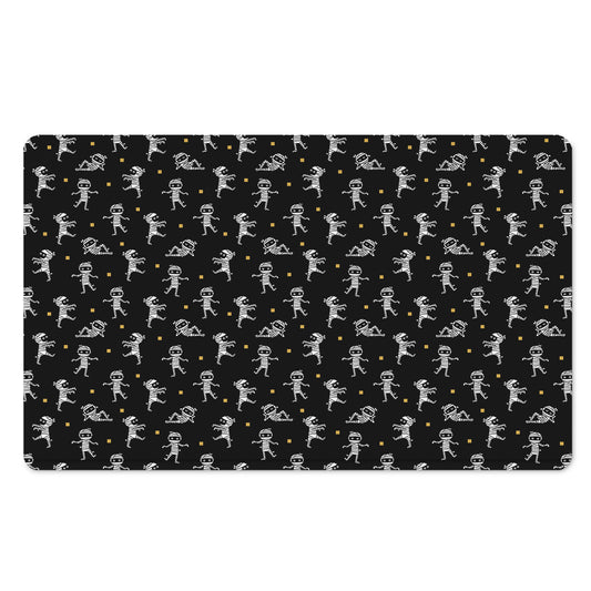 Cute Mummy Pattern Print Polyester Doormat