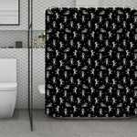 Cute Mummy Pattern Print Polyester Shower Curtain