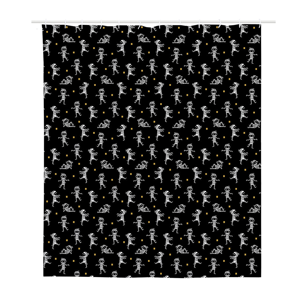Cute Mummy Pattern Print Polyester Shower Curtain