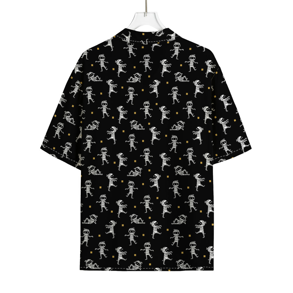 Cute Mummy Pattern Print Rayon Hawaiian Shirt