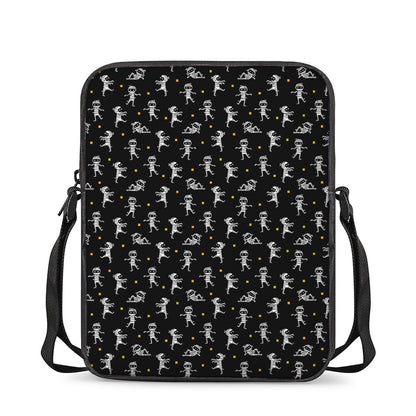 Cute Mummy Pattern Print Rectangular Crossbody Bag