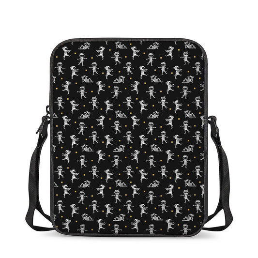 Cute Mummy Pattern Print Rectangular Crossbody Bag