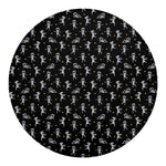 Cute Mummy Pattern Print Round Blanket