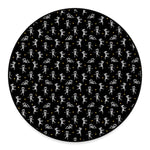 Cute Mummy Pattern Print Round Floor Mat