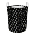 Cute Mummy Pattern Print Round Laundry Basket