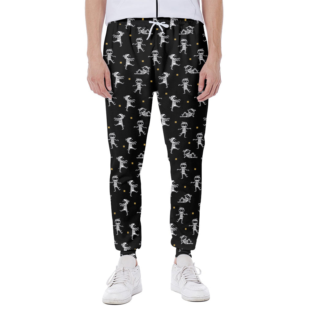 Cute Mummy Pattern Print Scuba Joggers