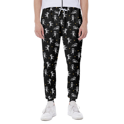 Cute Mummy Pattern Print Scuba Joggers