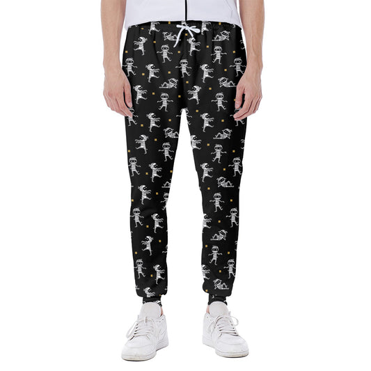 Cute Mummy Pattern Print Scuba Joggers