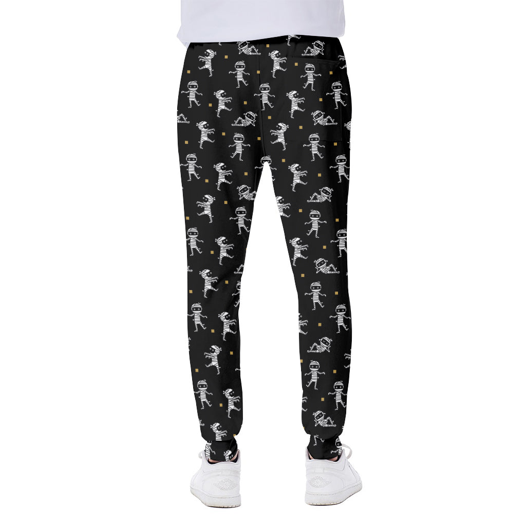 Cute Mummy Pattern Print Scuba Joggers