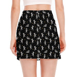 Cute Mummy Pattern Print Side Slit Mini Skirt