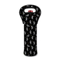 Cute Mummy Pattern Print Single Neoprene Wine Tote