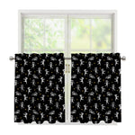 Cute Mummy Pattern Print Tier Curtains