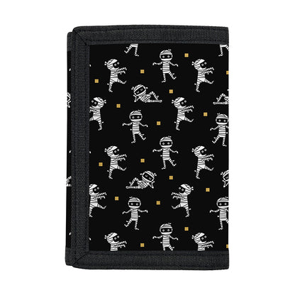 Cute Mummy Pattern Print Trifold Wallet
