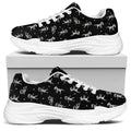 Cute Mummy Pattern Print White Chunky Shoes