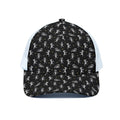 Cute Mummy Pattern Print White Mesh Trucker Hat