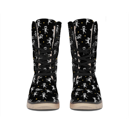 Cute Mummy Pattern Print Winter Boots