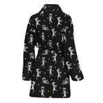 Cute Mummy Pattern Print Women's Bathrobe