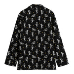 Cute Mummy Pattern Print Women's Cotton Blazer