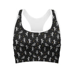 Cute Mummy Pattern Print Women's Sports Bra