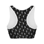 Cute Mummy Pattern Print Women's Sports Bra