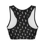 Cute Mummy Pattern Print Women's Sports Bra