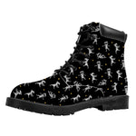 Cute Mummy Pattern Print Work Boots