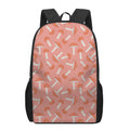 Cute Mushroom Pattern Print 17 Inch Backpack
