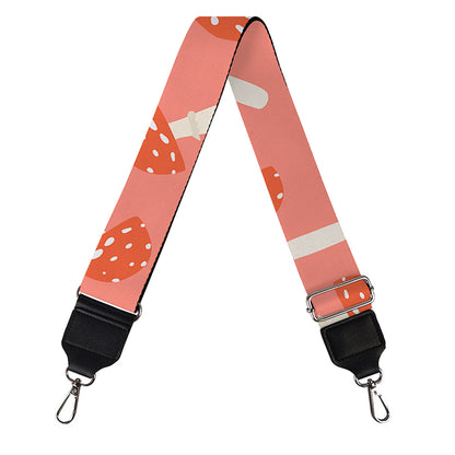 Cute Mushroom Pattern Print Bag Strap
