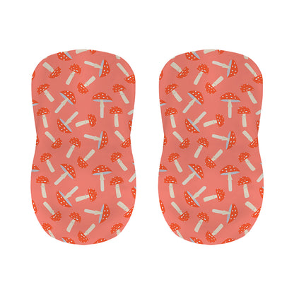 Cute Mushroom Pattern Print Bar Stool Covers