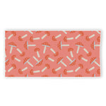 Cute Mushroom Pattern Print Beach Towel