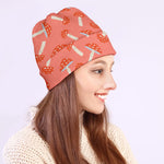 Cute Mushroom Pattern Print Beanie