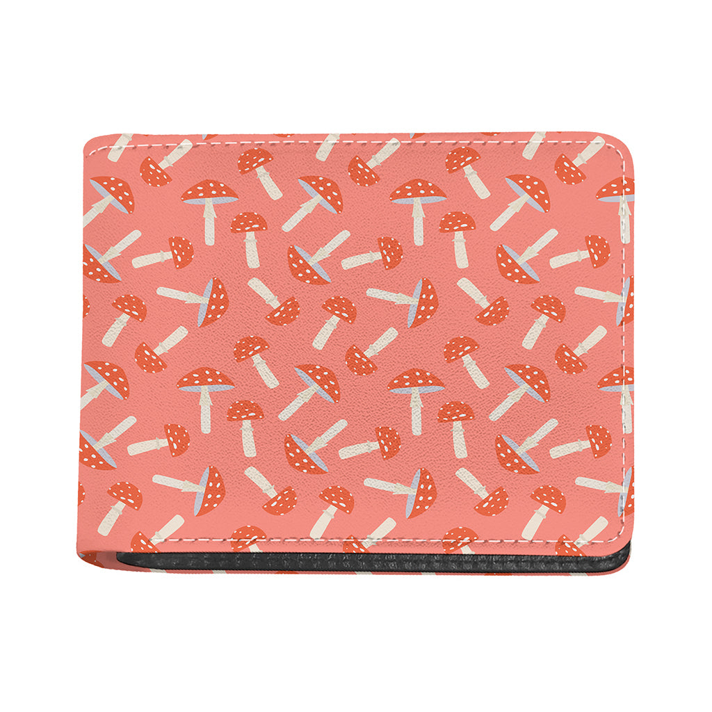 Cute Mushroom Pattern Print Bifold Wallet