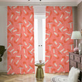 Cute Mushroom Pattern Print Dimout Pencil Pleat Curtains