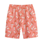Cute Mushroom Pattern Print Cotton Shorts
