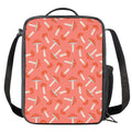 Cute Mushroom Pattern Print Crossbody Lunch Bag