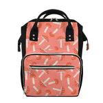 Cute Mushroom Pattern Print Diaper Bag