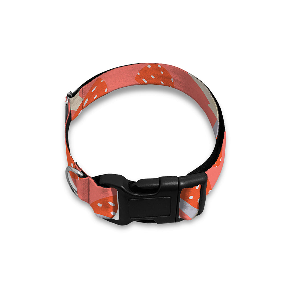 Cute Mushroom Pattern Print Dog Collar