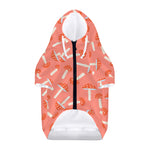Cute Mushroom Pattern Print Dog Zip Up Hoodie