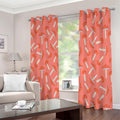 Cute Mushroom Pattern Print Extra Wide Grommet Curtains