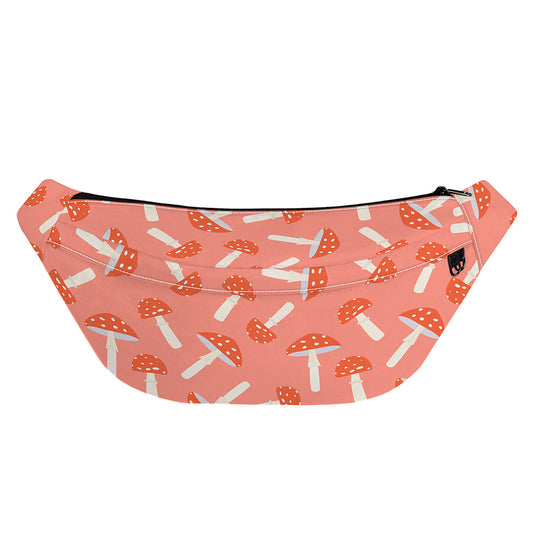 Cute Mushroom Pattern Print Fanny Pack