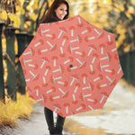 Cute Mushroom Pattern Print Foldable Umbrella
