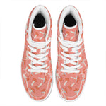 Cute Mushroom Pattern Print High Top Leather Sneakers