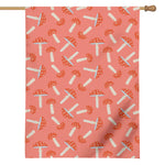 Cute Mushroom Pattern Print House Flag