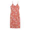 Cute Mushroom Pattern Print Jersey Midi Cami Dress