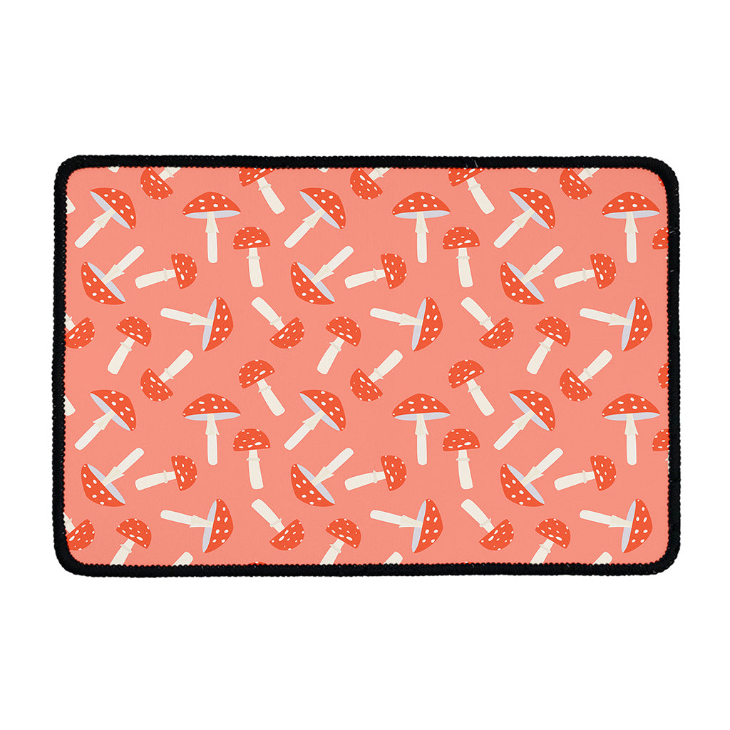 Cute Mushroom Pattern Print Kitchen Mat