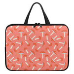 Cute Mushroom Pattern Print Laptop Sleeve With Handle